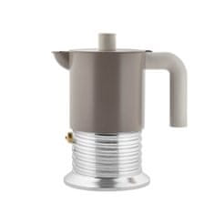 Alessi Kafetiera Vite PM01 / za 3 skodelice / sivo-rjava / indukcija / aluminij
