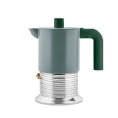 Alessi Kafetiera Vite PM01 / za 3 skodelice / zelena / indukcija / aluminij