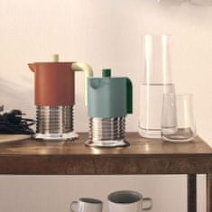 Alessi Kafetiera Vite PM01 / za 3 skodelice / zelena / indukcija / aluminij