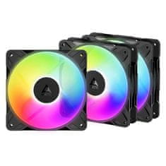 Arctic Cooling P12 Pro Reverse A-RGB 3 Pack Ventilator za ohišje (120 mm, 500-3000 RPM, RGB, PWM) (ACFAN00333A)