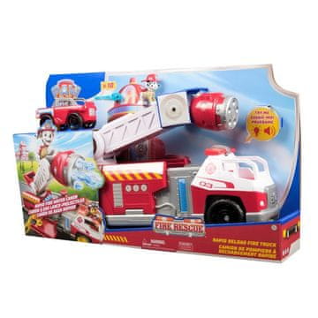 Paw Patrol veliko interaktivno gasilsko vozilo Chase z izstreljevalnikom puščic, zvočnimi in svetlobnimi učinki