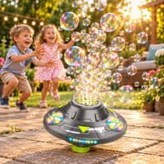 JOJOY® Samodejni generator mehurčkov za otroke, premikanje z izogibanjem oviram, LED luči in zvoki, 2 načina igranja, polnilna baterija | BUBBLEBEAT