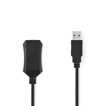 Nedis Aktivni USB kabel | USB 2.0 | USB-A moški | USB-A ženski | 480 Mbps | 20,0 m | Okrogla | Ponikljano | PVC | Baker | Oznaka