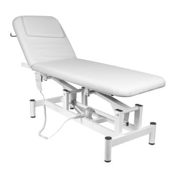 Gardj Europe Električna masažna ležalnica Sillon 079 z enim motorjem, bela