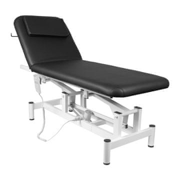 Gardj Europe Električna masažna ležalnica Sillon 079 z enim motorjem, črna