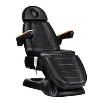 Gardj Europe Električni kozmetični stol Sillon Lux 273b s 3 motorji, črn