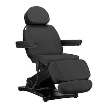 Gardj Europe Električni kozmetični stol Sillon Classic s 3 motorji, črn