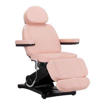 Gardj Europe Električni kozmetični stol Sillon Classic s tremi motorji, roza z črnim podstavkom