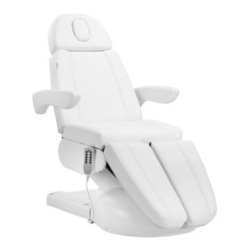 Gardj Europe Električni kozmetični stol za pedikuro Azzurro Lux s 5 motorji, bel