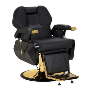 Gardj Europe Frizerski stol Hair System New York, črn na zlati podlagi