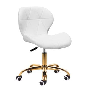 Gardj Europe Kozmetični stolček QS-06G, zlato-bel