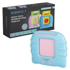 Free2Play KIDDIGIT moja prva interaktivna tablica s karticami, modra