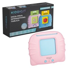 Free2Play KIDDIGIT moja prva interaktivna tablica s karticami, roza