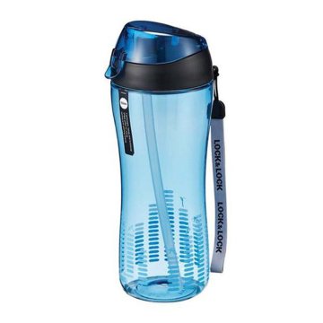 Steklenica za pitje s slamico LOCK 550 ml modra