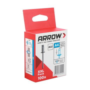 Arrow Arrow RA 4 x 10 mm Alu (100 kosov) – Dolge aluminijaste slepe zakovice za zahtevne in debelejše spoje