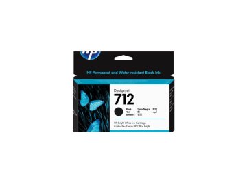 HP 712 črna kartuša z črnilom, 80 ml, za tiskalnike Designjet