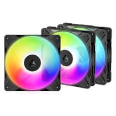 Arctic Cooling P14 Pro Reverse A-RGB Black (3 pack) Ventilator za ohišje (140 mm, 400-2650 RPM, RGB, PWM) (ACFAN00327A)