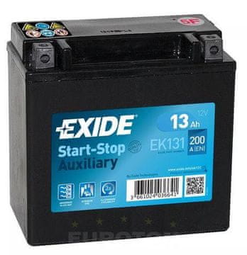 Exide AKUMULATOR 13AH L+ 200A POMOŽNI AGM EXIDE 150X90X145 - 13AH EK131