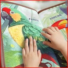 LIVEFY Tactile senzorična knjiga, rjava