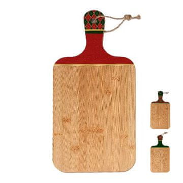 Mhome Set novoletna deska za rezanje Karo 33x16cm / več vzorcev / les