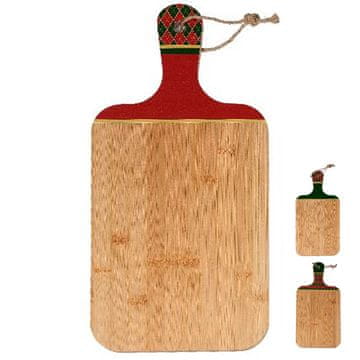 Mhome Set novoletna deska za rezanje Karo 48x23cm / več vzorcev / les