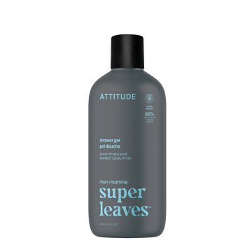 Attitude Gel za prhanje za moške Super Leaves Eucalyptus & Sage (gel za prhanje) 415 ml