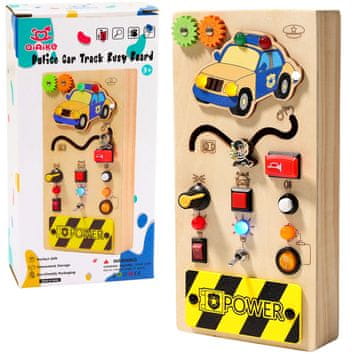 slomart Lesena manipulativna tabla POLICIJA LEAN TOYS, LED