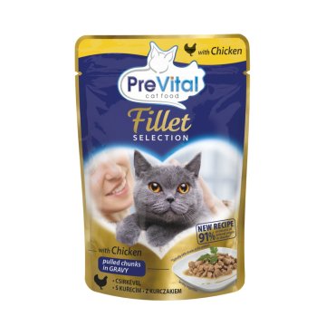 PreVital File Selection mačji piščanec, žepek 85 g