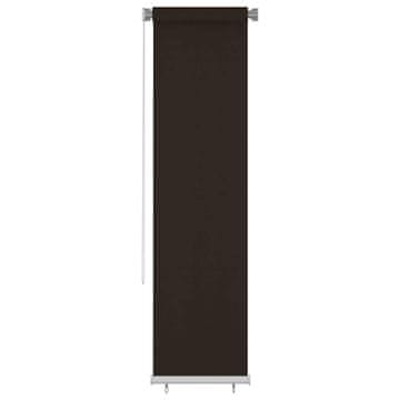 Vidaxl Zunanja rolo senčila 65 (Š) x 230 (V) cm rjave barve HDPE