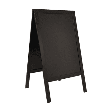 Securit by Vermes ULIČNA kredna TABLA 125x70cm Woody – A okvir ČRNE barve SBSBL120