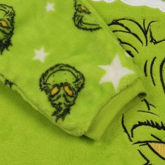sarcia.eu Grinch Božična FLISASTA fantovska pižama, DVODELNA TOPLA pižama z dolgimi rokavi, DOLGE hlače 170
