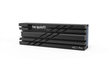 Be quiet! MC1 Pro z vgrajeno toplotno cevjo (2280), črn aluminijast hladilnik (BZ003) Pasivni hladilnik za M.2 SSD diske