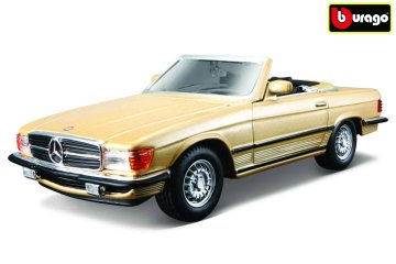 BBurago - Avtomobili HOBBY, Mercedes - Benz 450 SL (1977), zlata kovinska, 1:32