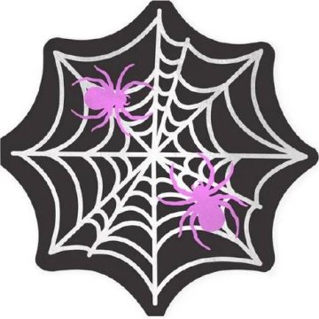 Papirnati prtički Halloween pajkova mreža 10 kosov 33x33cm - Party Pal
