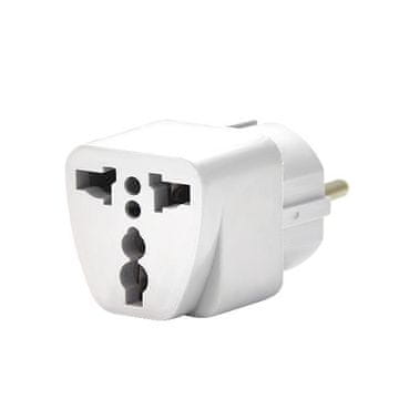MG Power Adapter potovalni polnilnik EU / UK, bel