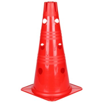 Merco Vario stožec z luknjami rdeč 38 cm pakiranje 1 kos