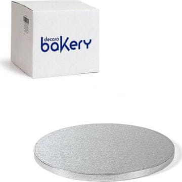 Decora Podloga za torto srebrna 30 x 1,2 cm -