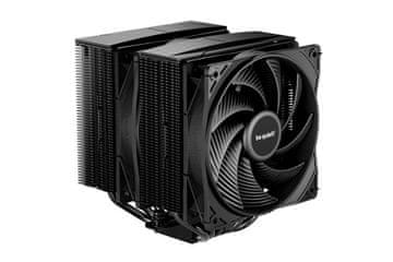 Be quiet! Pure Rock Pro 3 Black Procesorjski hladilnik (2x 120 mm, 2000 RPM, PWM, dvojni stolpni zračni hladilnik), črn hladilnik (BK042)