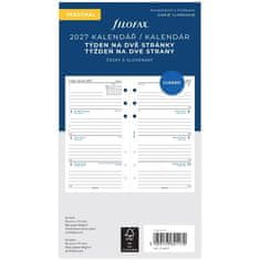 Filofax Polnilo za dnevnik, A6, teden/2 strani