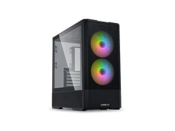 Lian Li Računalniško ohišje Lian Li LANCOOL 207, ATX, Midi-Tower, ARGB, kaljeno steklo, črno
