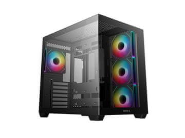 DEEPCOOL Računalniško ohišje DeepCool CG530 4F, ATX, Midi-Tower, ARGB, Kaljeno steklo, črno