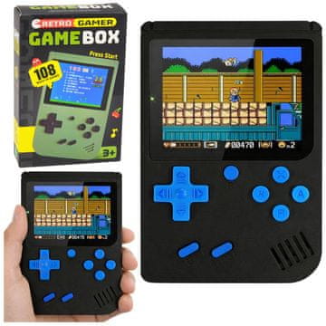 slomart LEAN TOYS Prenosna retro konzola s 108 igrami in LCD zaslonom
