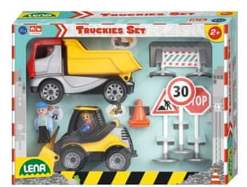 slomart LENA Truckies gradbeni set z vozili in dodatki
