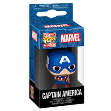 Northix Žepni POP obesek za ključe Marvel Captain America zbirateljska figura