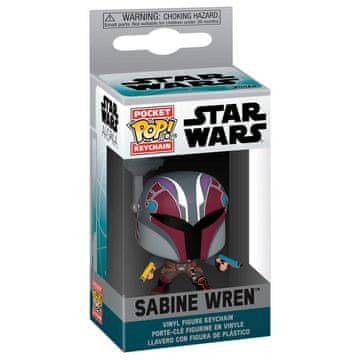 Northix Zbirateljska figura Ahsoka Sabine Wren Pocket POP Keychain