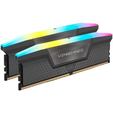Corsair Vengeance RGB Grey DDR5 32GB (2x16GB) 6000MHz CL36 EXPO/XMP UDIMM pomnilnik
