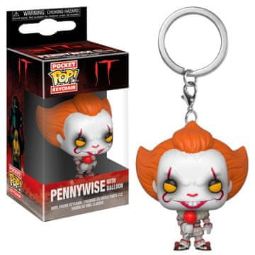 Northix Obesek za ključe Pennywise z balonom, zbirateljska žepna velikost