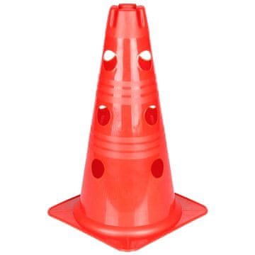 Merco Vario stožec z luknjami rdeč 30 cm pakiranje 1 kos
