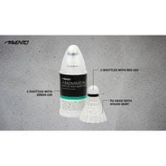 Avento LED Shuttles 4 badminton žogice pakiranje cevi 4 kosi