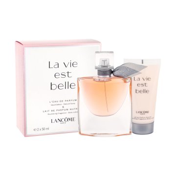 Lancome La Vie Est Belle darilni set parfumska voda 50 ml + mleko za telo 50 ml za ženske